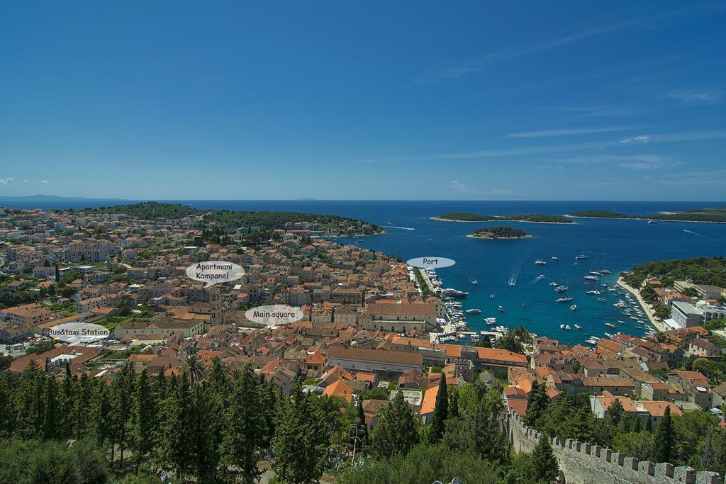 Apartments And Rooms Kampanel Hvar Town Eksteriør billede